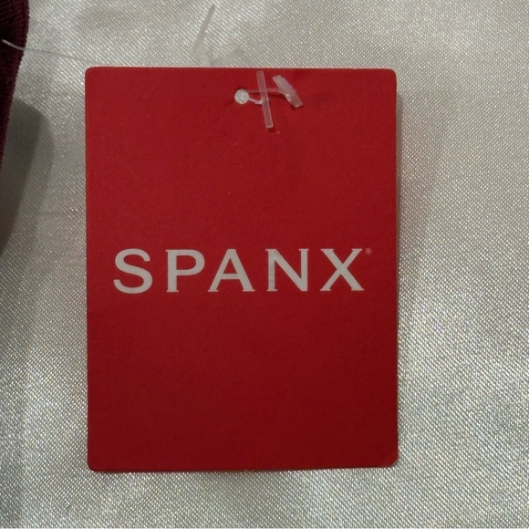 Spanx Velvet Burgundy Leggings 1X High Rise Slimming Chic Preppy Fall Winter - Picture 10 of 11